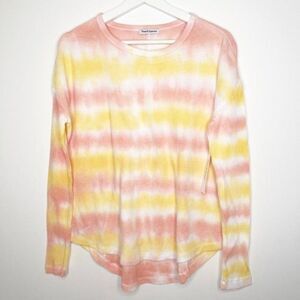 THEO & SPENCE Tie Dye Stripe Sweater 